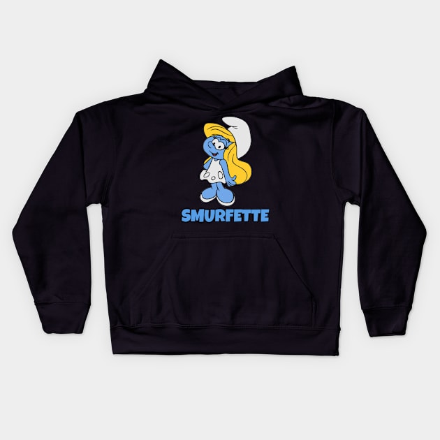 Smurfette Smurf Kids Hoodie by Creatifyty